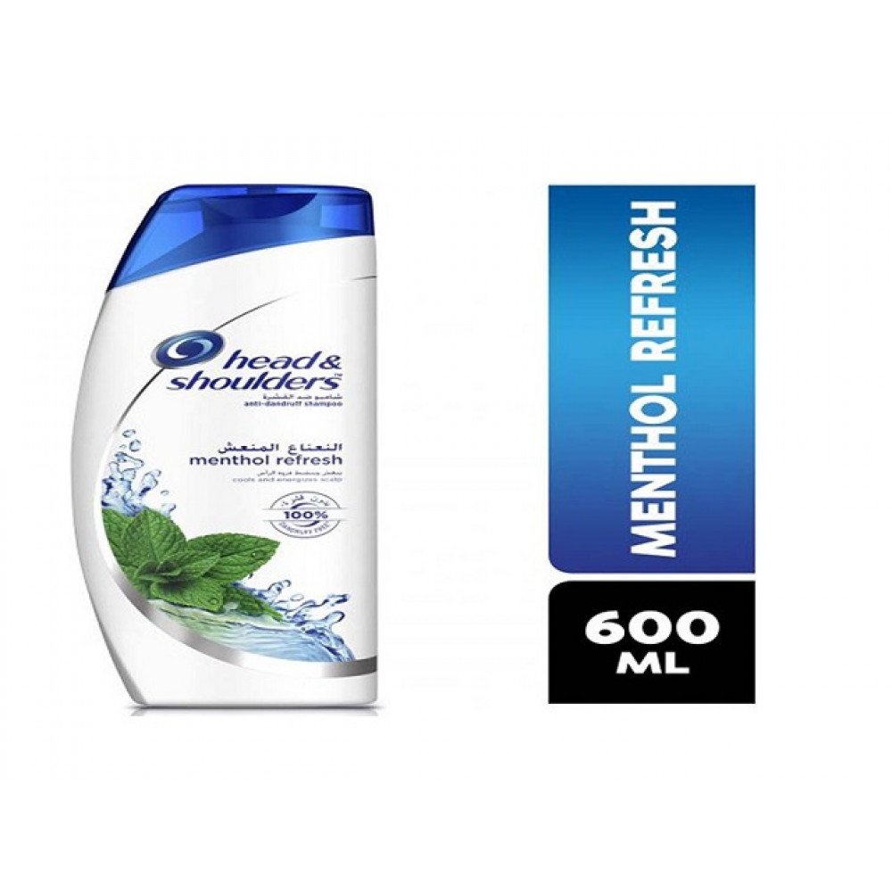 هيد اند شولدرز شامبو مضاد للقشرة بالنعناع المنعش 600 مل