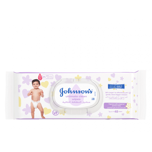 جونسون مناديل اطفال النظافة المثالية ٤٨ قطعة