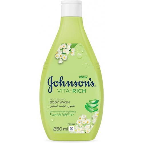 جونسون - جل الاستحمام بالصبار مع فيتامين  250 مل