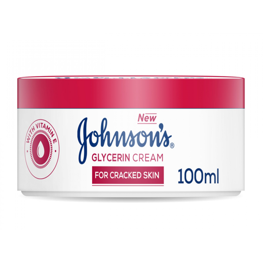 جونسون كريم الجلسرين مع فيتامين ه 100 مل