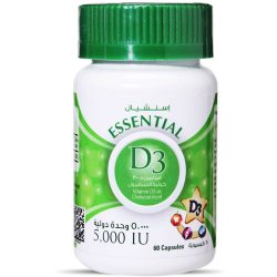 Essential-D 5000 IU Cap 60'S