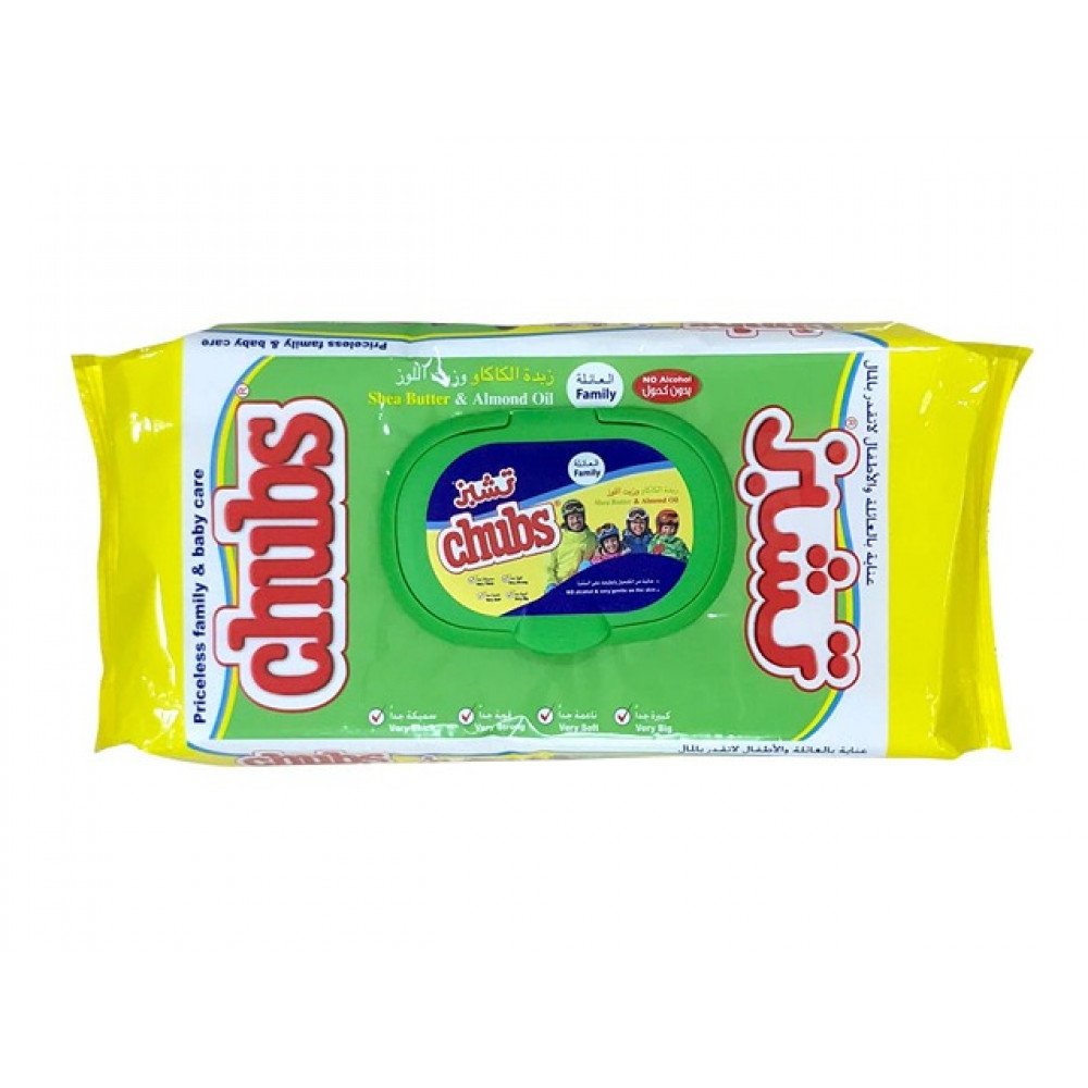 تشبز مناديل بزبدة الشيا وزيت اللوز ٤٠ منديل