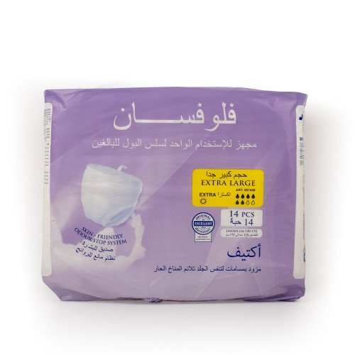 فلوفسان حفائض كيلوت للكبار مقاس إكس لارج – عبوة 14 حفاضة