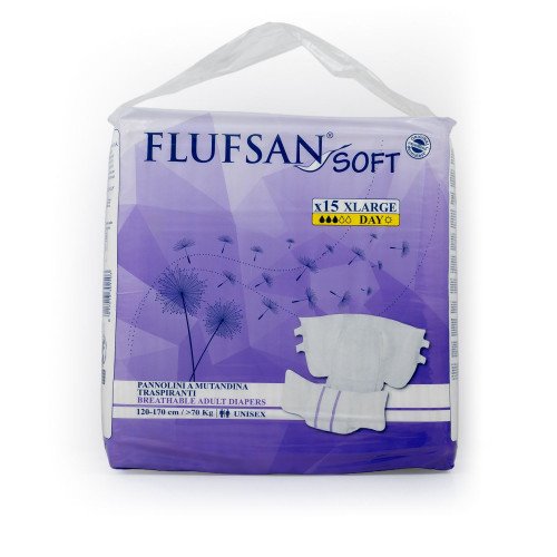 فلوفسان حفائض للكبار مقاس كبير جدا – عبوة 15 حفاضة