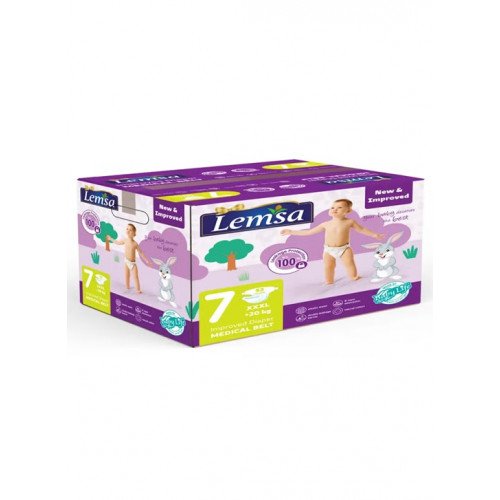 لمسة حفائض للاطفال مقاس 7 صندوق التوفير 52 قطعة 