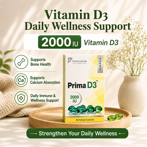 JP Prima D3 2000IU 60 Capsules
