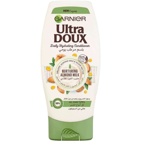 الترا دو بلسم مرطب يومي بحليب اللوز لكل انواع الشعر 400 مل