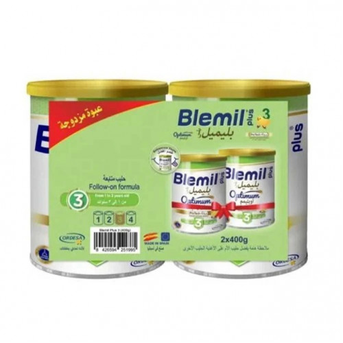 بليميل حليب أطفال بلس اوبتيمم بروتك المرحلة الثالثة (3) (400GmX2) جم بليميل حليب أطفال بلس اوبتيمم بروتك المرحلة الثالثة (3) (400GmX2) جم