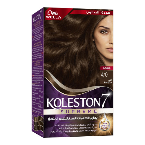 "كوليستون صبغة شعر بني متوسط كيت 4/0 "