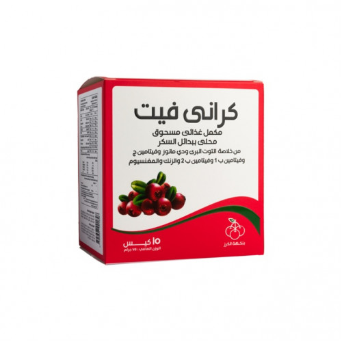 كراني فيت مكمل غذائي  دفاع طبيعي قوي للمسالك البولية وصحة عامة محسنة 15 كيس 
