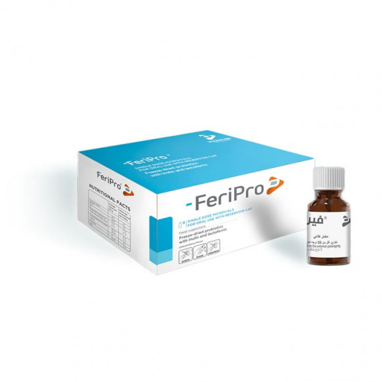 فيري برو مزيج البروبيوتيك، البريبايوتيك واللاكتوفيرين لدعم الجهاز الهضمي والمناعة 8 قوارير صغيرة