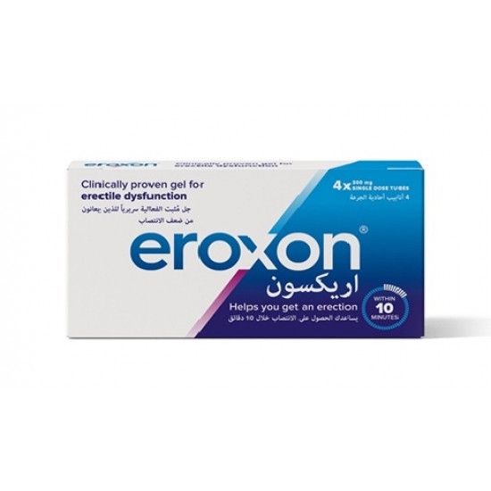 اريكسون جل لزيادة الإنتصاب 300 مجم 4 أنابيب أحادية الجرعة اريكسون جل لزيادة الإنتصاب 300 مجم 4 أنابيب أحادية الجرعة