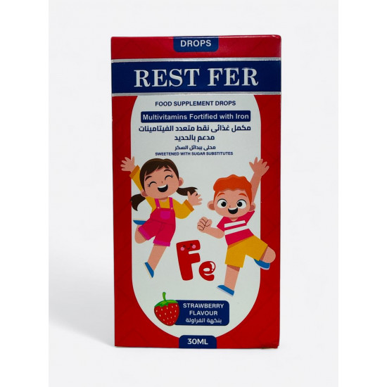 ريست فير مكمل غذائي نقط متعدد الفيتامينات مدعم بالحديد 30 مل