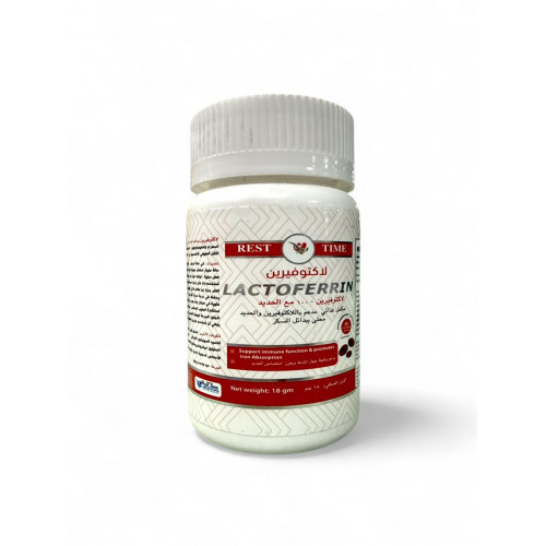 ريست تايم لاكتوفيرين 100 مع الحديد 30 حبه