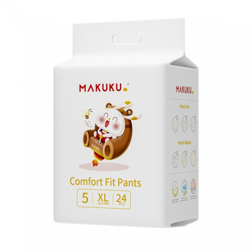 حفاضات ماكوكو كمفورت فيت - للحماية والراحة طوال اليوم مقاس (5) 24 حفاض حفاضات ماكوكو كمفورت فيت - للحماية والراحة طوال اليوم مقاس (5) 24 حفاض