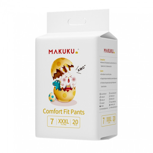 حفاضات ماكوكو كمفورت فيت - للحماية والراحة طوال اليوم مقاس (7)  20 حفاض