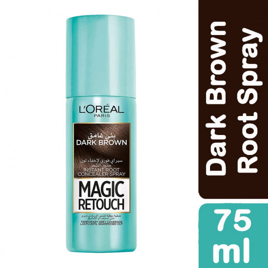 لوريال بخاخ إخفاء لون الشعر بني غامق 75 مل لوريال بخاخ إخفاء لون الشعر بني غامق 75 مل