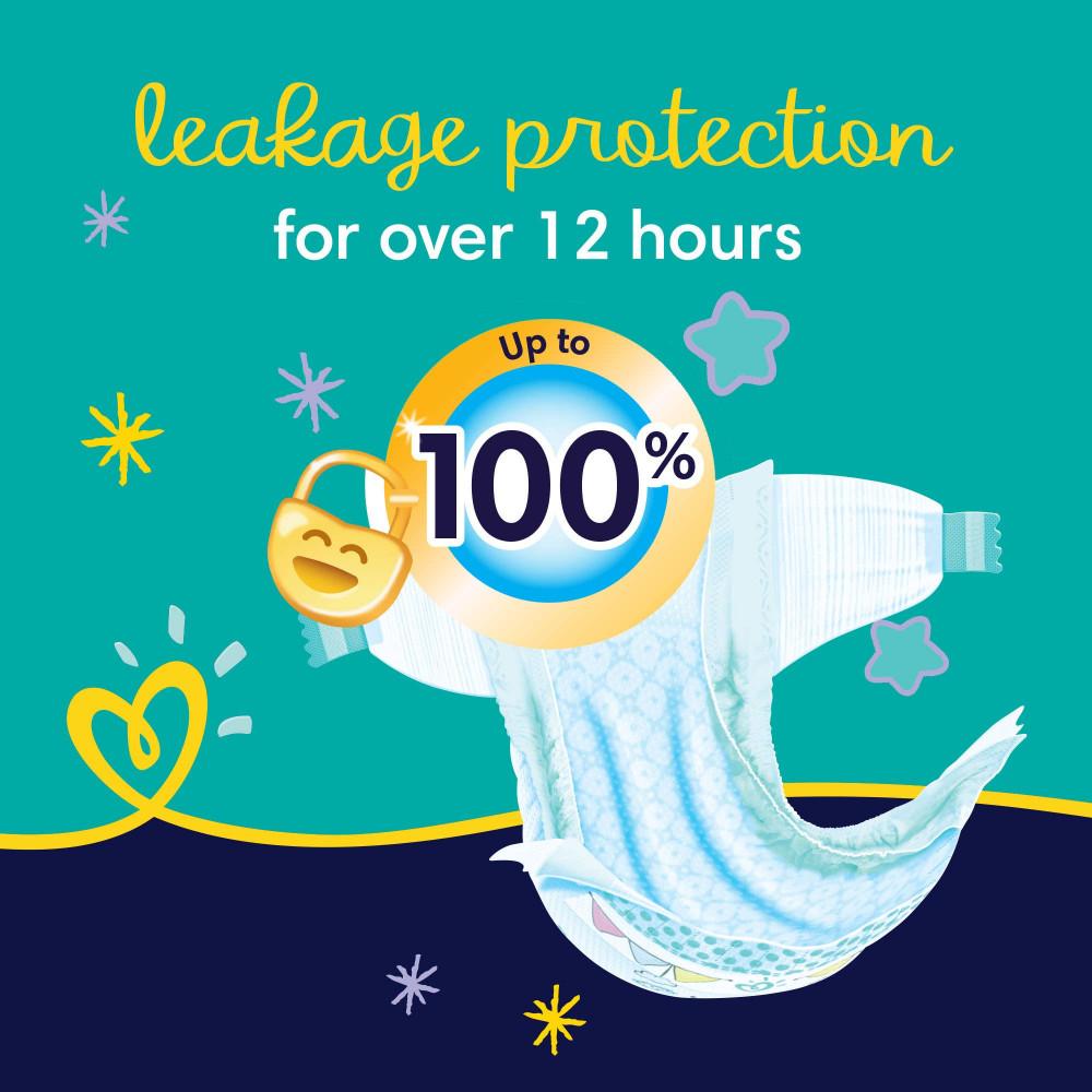 بامبرز حفاضات بيبي دراي الليلية، مقاس 5، من 12 إلى 17 كيلو، 58 قطعة بامبرز حفاضات بيبي دراي الليلية، مقاس 5، من 12 إلى 17 كيلو، 58 قطعة