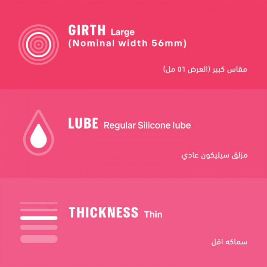 ديوركس عازل طبي رقيق لحساسية اكبر 3 قطع