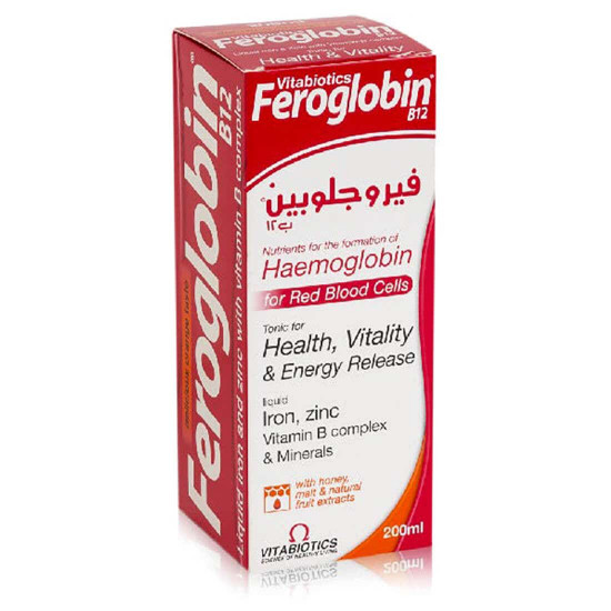 فيتابيوتكس فيروجلوبين ب12 مع الحديد 200 مل شراب