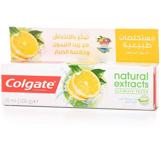 كولجيت معجون اسنان ناتشورال ليمون انتعاش 75 مل