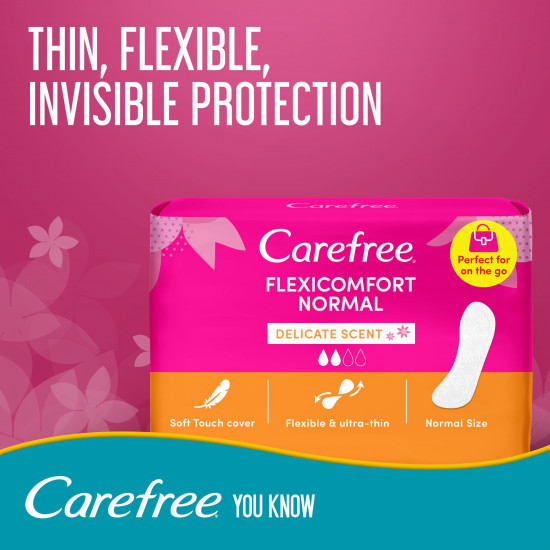 كير فري فوط يومية فليكسي كمفورت عطر مرهف 40 فوطة