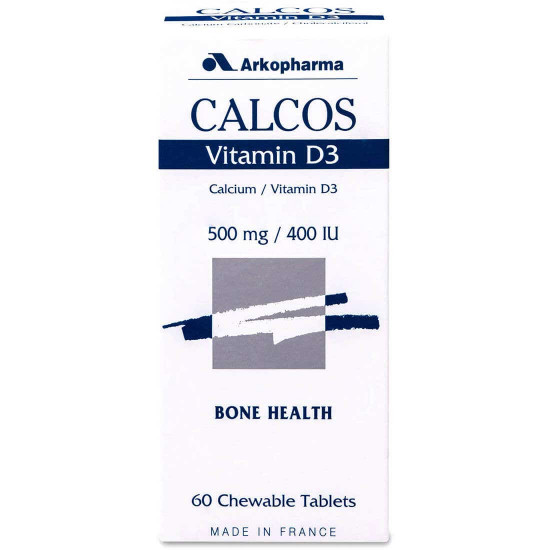 كالكوس فيتامين  د 3 + كالسيوم  60 قرص مضغ