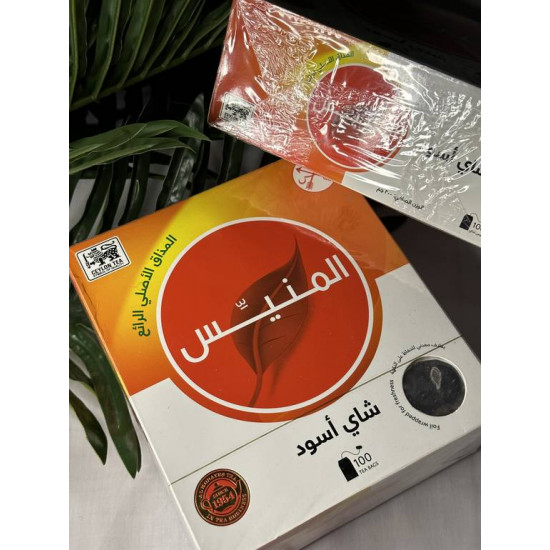 شاي المنيس أسود أكياس