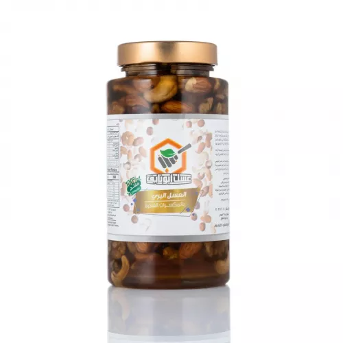 عسل بري بالمكسرات الفاخرة ابو نايف 500جم