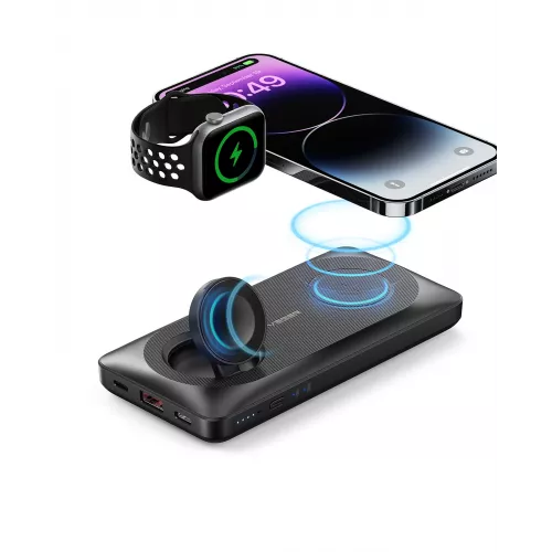 بطارية مخصصة لشحن ساعة أبل وهواتف آيفون بتقنية ماجسيف من شركة فيجر - ضمان لمدة سنة