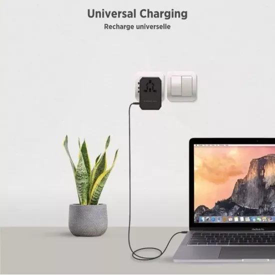 ِشاحن السفر متعدد الإستخدامات - من شركة باورولوجي - ضمان لمدة سنة