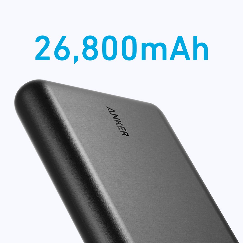 باوربانك أنكر بسعة 26800 ملي آمبير - Anker PowerCore  - ضمان لمدة 18 شهر