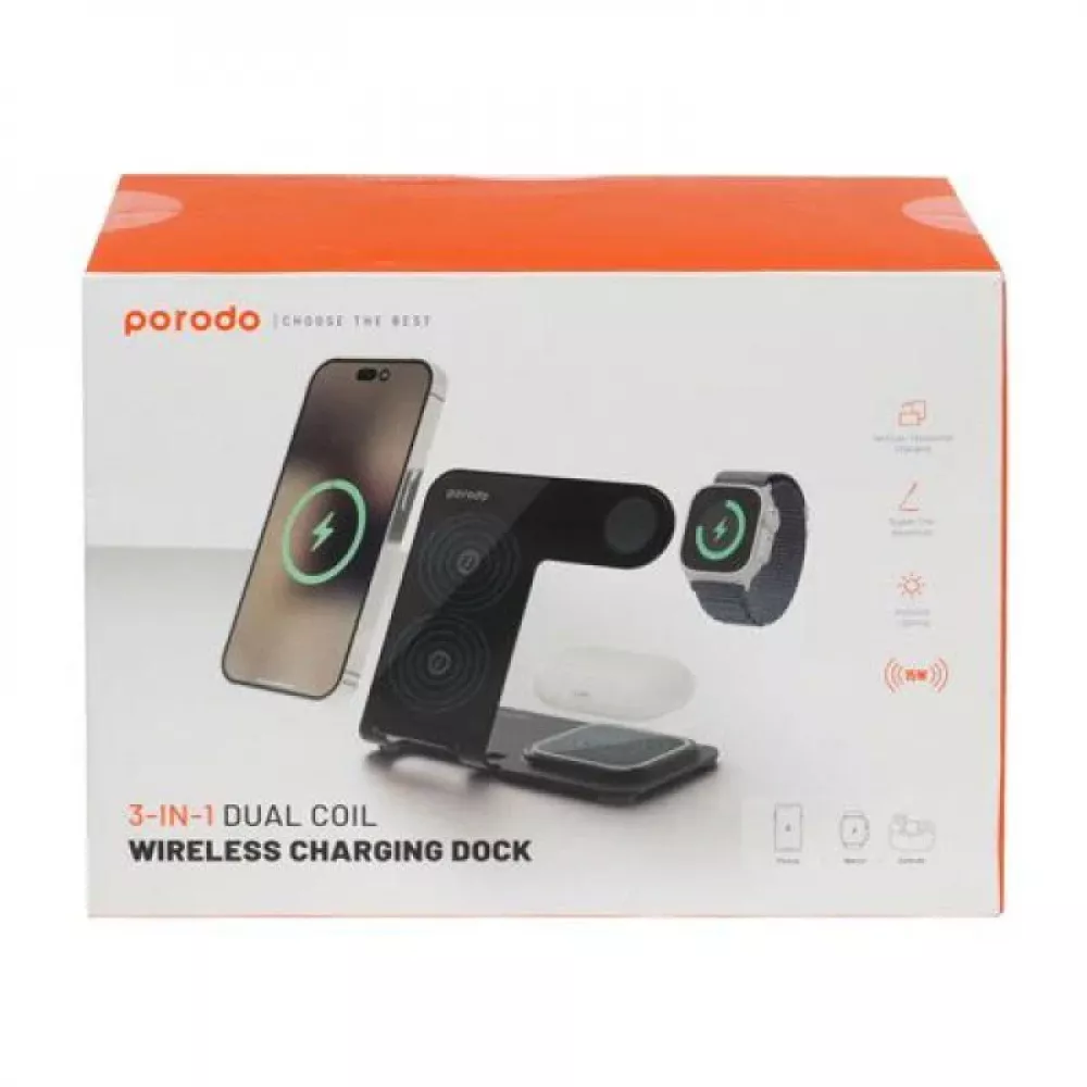 منصة شحن لاسلكي من شركة بورودو  - ضمان لمدة سنة