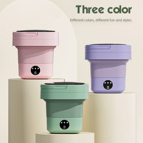 غسالة محمولة صغيرة الحجم - مناسبة للسفر أو للمنزل - ضمان لمدة سنة