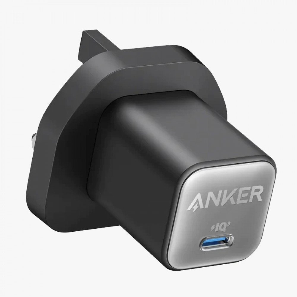 شاحن جداري بسرعة 30 واط من شركة أنكر - ضمان لمدة 18 شهر - لون أسود