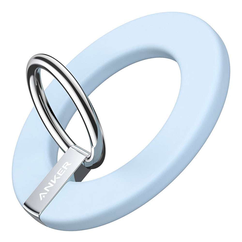 مسكة يد ماجسيف للآيفون + ستاند من شركة أنكر - لون أزرق مسكة يد ماجسيف للآيفون + ستاند من شركة أنكر - لون أزرق