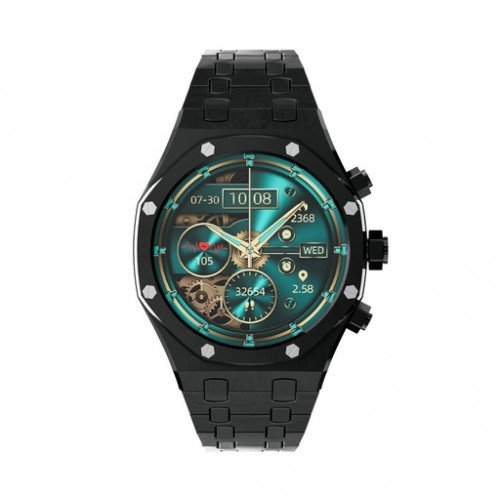 ساعة ذكية بشكل مميز من شركة بورودو - ضمان لمدة سنة - لون أسود+ أخضر ساعة ذكية بشكل مميز من شركة بورودو - ضمان لمدة سنة - لون أسود+ أخضر