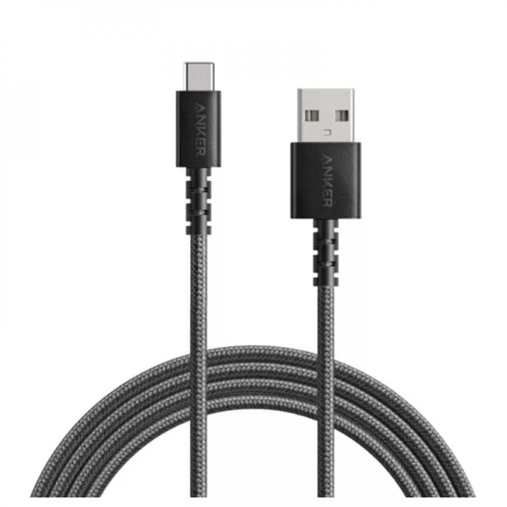 سلك شحن ونقل البيانات يو اس يي إلى تايب سي من شركة أنكر - 1.8 متر - لون أسود - ضمان لمدة 18 شهر سلك شحن ونقل البيانات يو اس يي إلى تايب سي من شركة أنكر - 1.8 متر - لون أسود - ضمان لمدة 18 شهر