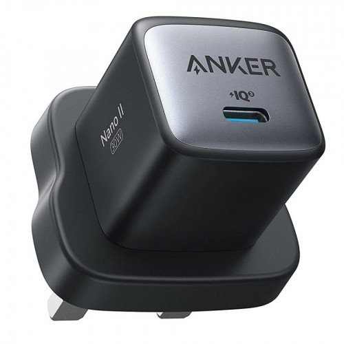 شاحن جداري بسرعة 30 واط من شركة أنكر - ضمان لمدة 18 شهر - لون أسود