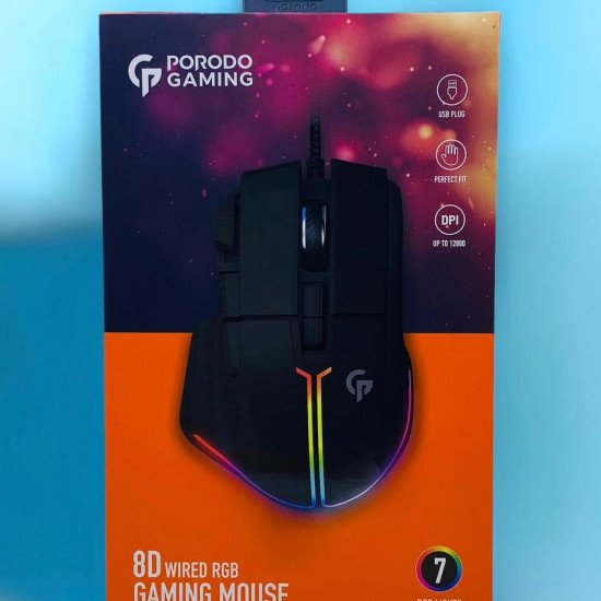 ماوس مخصص للألعاب من شركة بورودو - ضمان لمدة سنة ماوس مخصص للألعاب من شركة بورودو - ضمان لمدة سنة