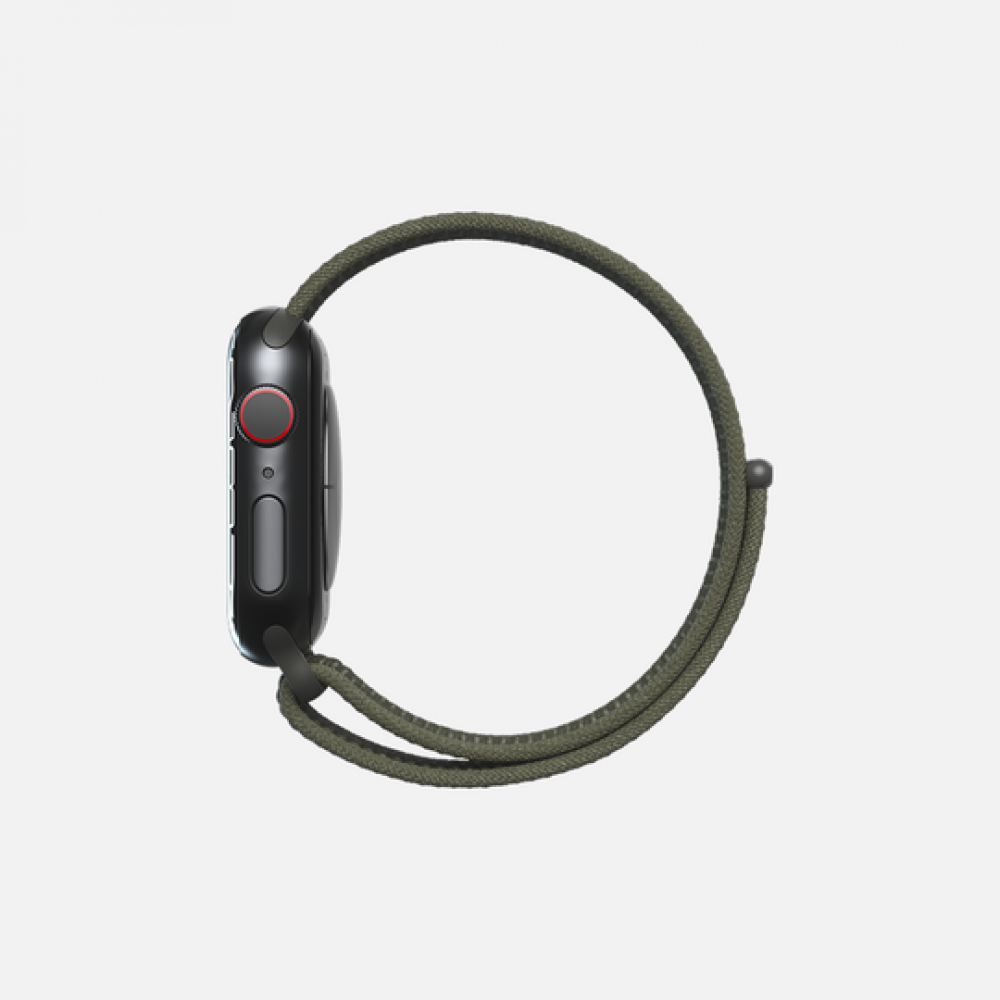 سوار ساعة أبل سبورت لوب مقاس 42/44/45 بلون زيتوني