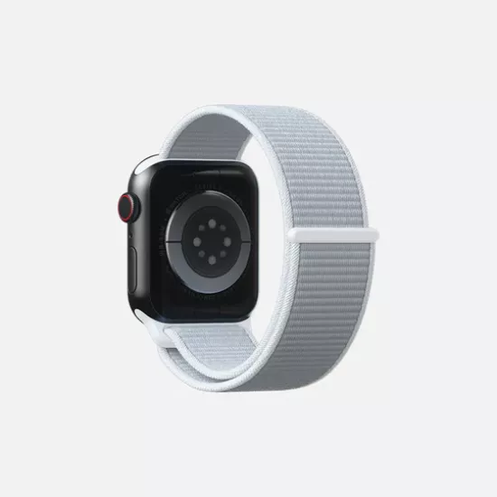 سوار ساعة أبل سبورت لوب مقاس 42/44/45 بلون أبيض