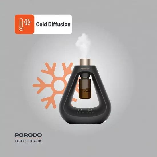 احصل على تجربة عطرية راقية مع موزع العطر المتطور الذي يعمل بتقنية النشر البارد دون الحاجة للماء - لون أسود - ضمان لمدة سنة