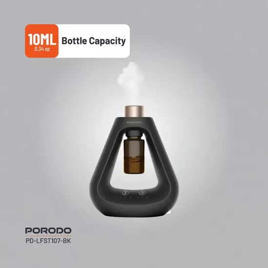 احصل على تجربة عطرية راقية مع موزع العطر المتطور الذي يعمل بتقنية النشر البارد دون الحاجة للماء - لون أسود - ضمان لمدة سنة