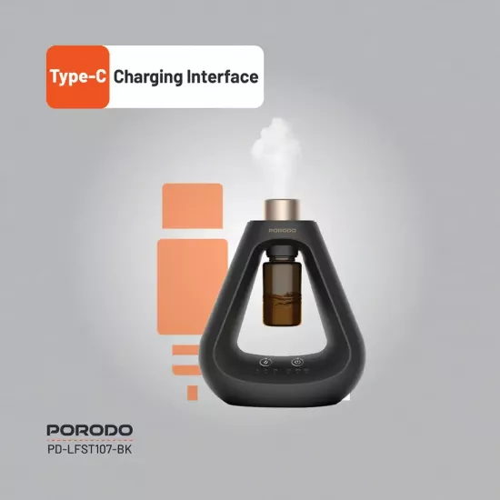 احصل على تجربة عطرية راقية مع موزع العطر المتطور الذي يعمل بتقنية النشر البارد دون الحاجة للماء - لون أسود - ضمان لمدة سنة