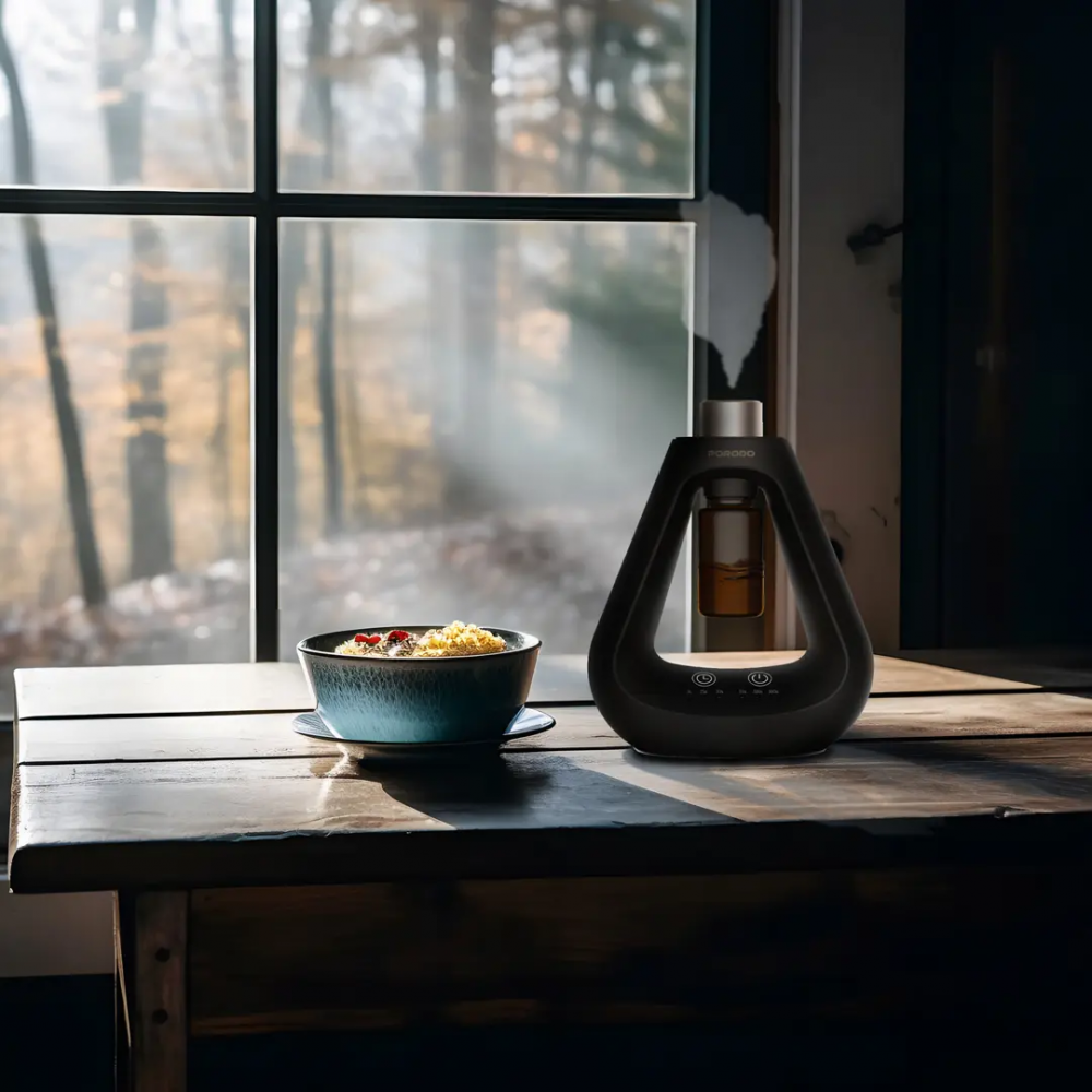 احصل على تجربة عطرية راقية مع موزع العطر المتطور الذي يعمل بتقنية النشر البارد دون الحاجة للماء - لون أسود - ضمان لمدة سنة