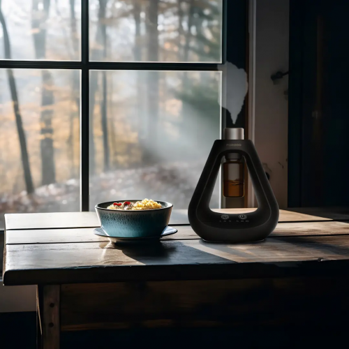 احصل على تجربة عطرية راقية مع موزع العطر المتطور الذي يعمل بتقنية النشر البارد دون الحاجة للماء - لون أسود - ضمان لمدة سنة