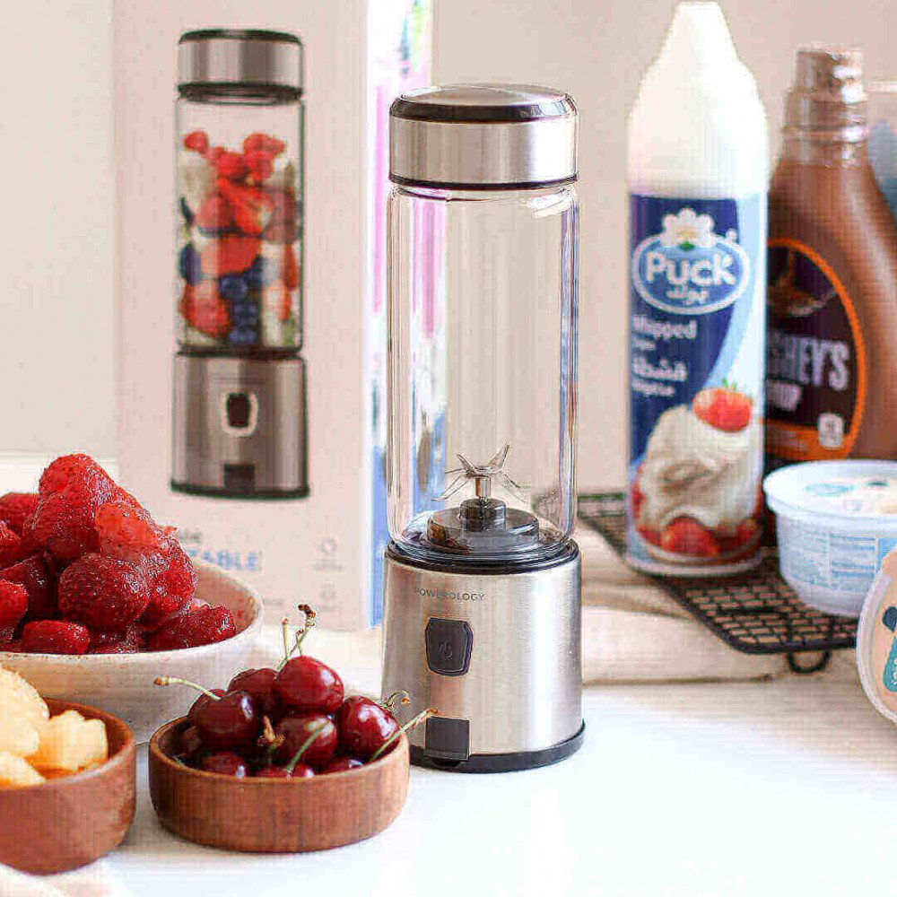 خلّاط باورولوجي المحمول، عملي وفعال لعشاق العصائر الطازجة والمشروبات الصحية أثناء التنقل أو في المنزل - ضمان لمدة سنة خلّاط باورولوجي المحمول، عملي وفعال لعشاق العصائر الطازجة والمشروبات الصحية أثناء التنقل أو في المنزل - ضمان لمدة سنة