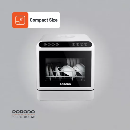 غسالة صحون أنيقة وصغيرة الحجم لتناسب جميع المطابخ - ضمان لمدة سنة