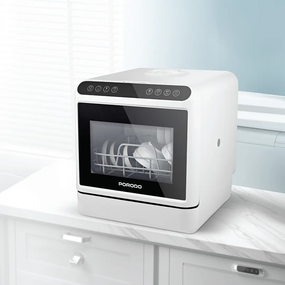 غسالة صحون أنيقة وصغيرة الحجم لتناسب جميع المطابخ - ضمان لمدة سنة